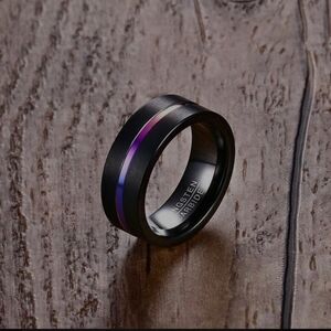 MEN'S WOMEN'S WEDDING BAND TUNGSTEN BLACK RING NEW